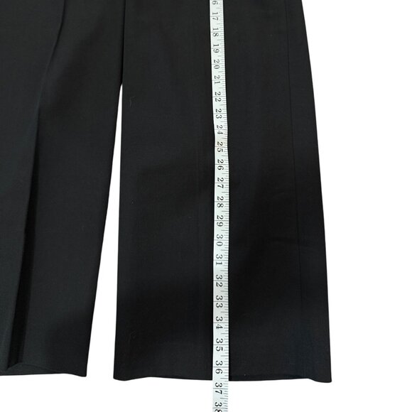 J. Crew Sydney Wide Leg Pant Cropped Black Cotton Blend Womens Size 6 - Picture 7 of 7